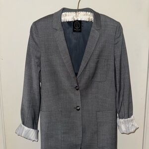 Talula Gray Tailored Blazer with Notched Lapels